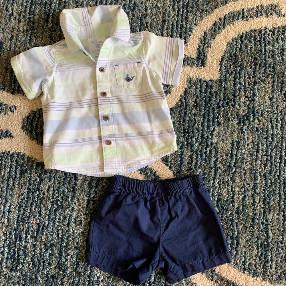 Like new 2 piece Little wonders 3 months